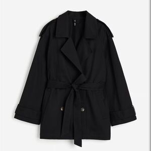 H&M Black Trench Coat